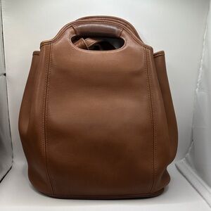 Vintage Coach Vintage Drawstring Backpack Bucket Bag in British Tan